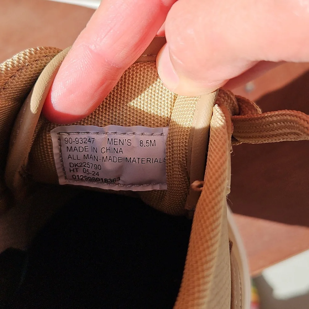 Dockers Tan Faux Leather Lace-up Sneakers Tennis Shoes 8.5 - Picture 10 of 10